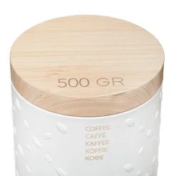 5five Boîte à café métal 500g, Blanc