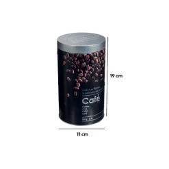 5five Boîte à café métal 500g, Noir