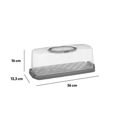 5five Boîte à cake 33x16cm, Plastique