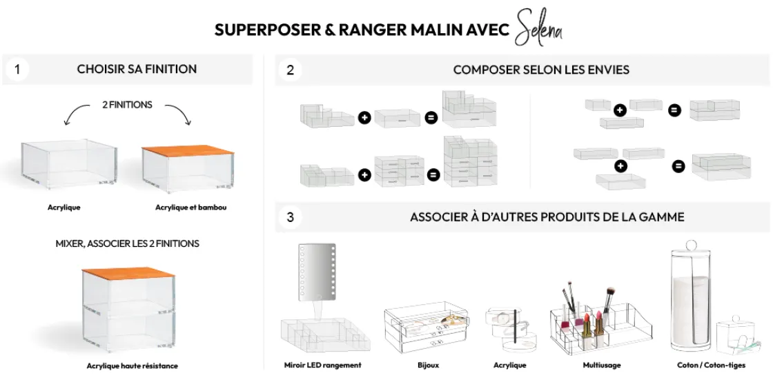 5five Boîte à cotons ronds