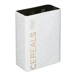5five Boîte à céréales 750g métal, Blanc