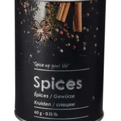 5five Boîte à épices 60g métal, Noir