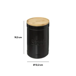 5five Boîte à sucre, Céramique noir