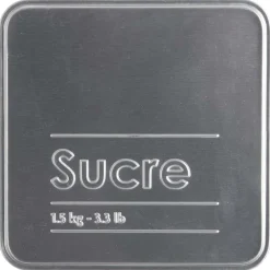 5five Boîte à sucre poudre métal, Noir