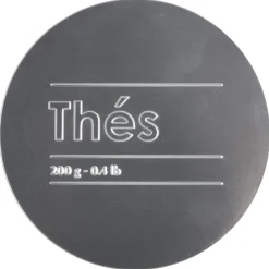 5five Boîte à thé 3 compartiments métal, Noir