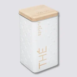 5five Boîte à thé vrac métal, Blanc