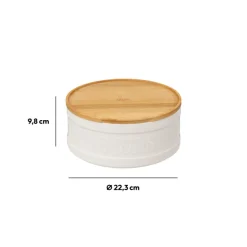 5five Boîte biscuits, Céramique blanc