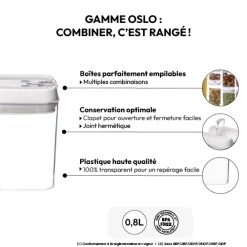 5five Boîte carrée hermétique 0,8L