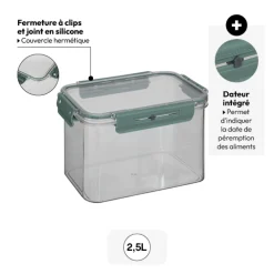 5five Boîte de conservation hermétique 2,5L