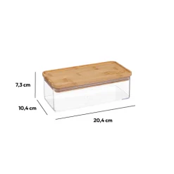 5five Boîte de conservation rect couvercle bambou, 1L