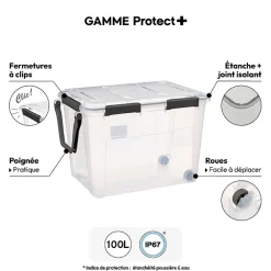 5five Boîte en plastique à clip 100L