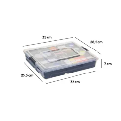 5five Boîte en plastique compartimentée 4,8L