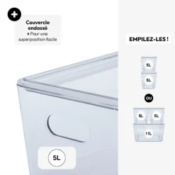 5five Boîte en plastique, 5L