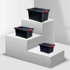 5five Boîte en plastique 100L, Noir