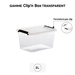 5five Boîte en plastique transparente 2L