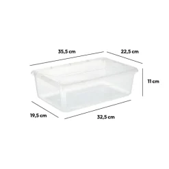 5five Boîte en plastique transparente 6,5L