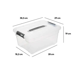 5five Boîte en plastique transparente 13L