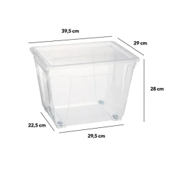5five Boîte en plastique transparente 20L