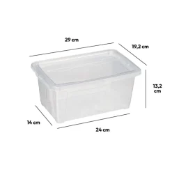 5five Boîte en plastique transparente 5L