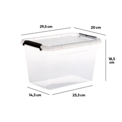 5five Boîte en plastique transparente 6,5L