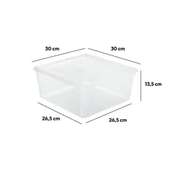 5five Boîte en plastique transparente 9,2L