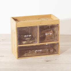 5five Boîte organiseur 3 tiroirs transparents