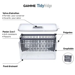 5five Boîte organiseur frigo 36x16cm