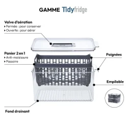 5five Boîte organiseur frigo 24x15cm
