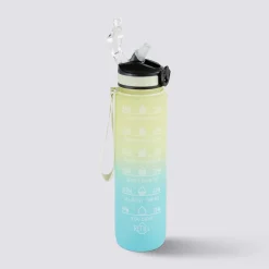 5five Bouteille avec paille en silicone intégrée - 1L