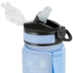 5five Bouteille avec paille en silicone intégrée - 1L