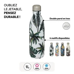 5five Bouteille isotherme tropical, 1L