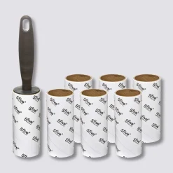 5five Brosse à vêtements 6 recharges, Gris