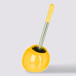 5five Brosse WC céramique, Jaune moutarde