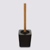 5five Brosse WC en bambou, Noir