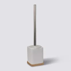 5five Brosse WC en résine, Blanc