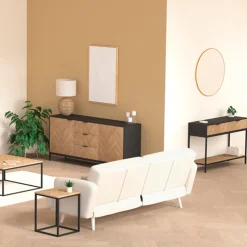 5five Buffet 2 portes 3 tiroirs, Effet pin naturel