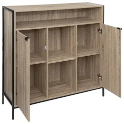 5five Buffet 2 portes, Effet chêne naturel