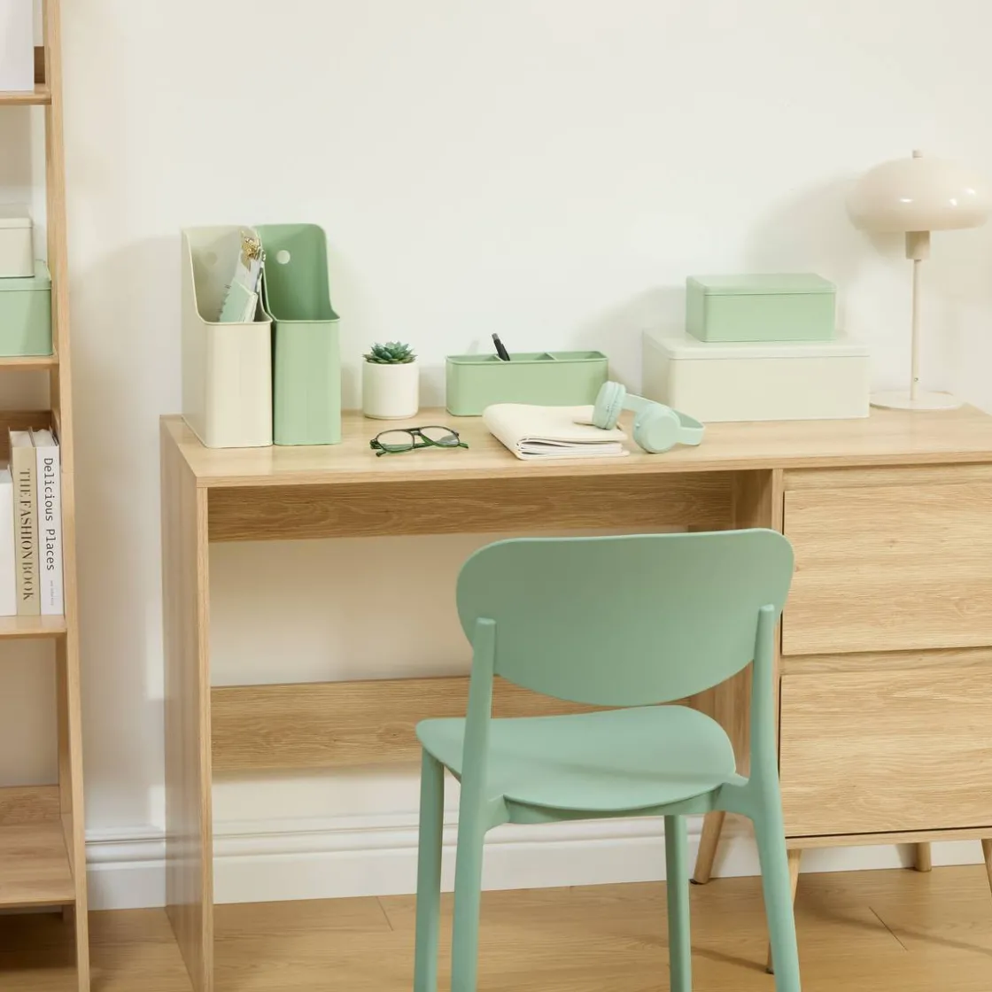 5five Bureau 2 tiroirs, Beige