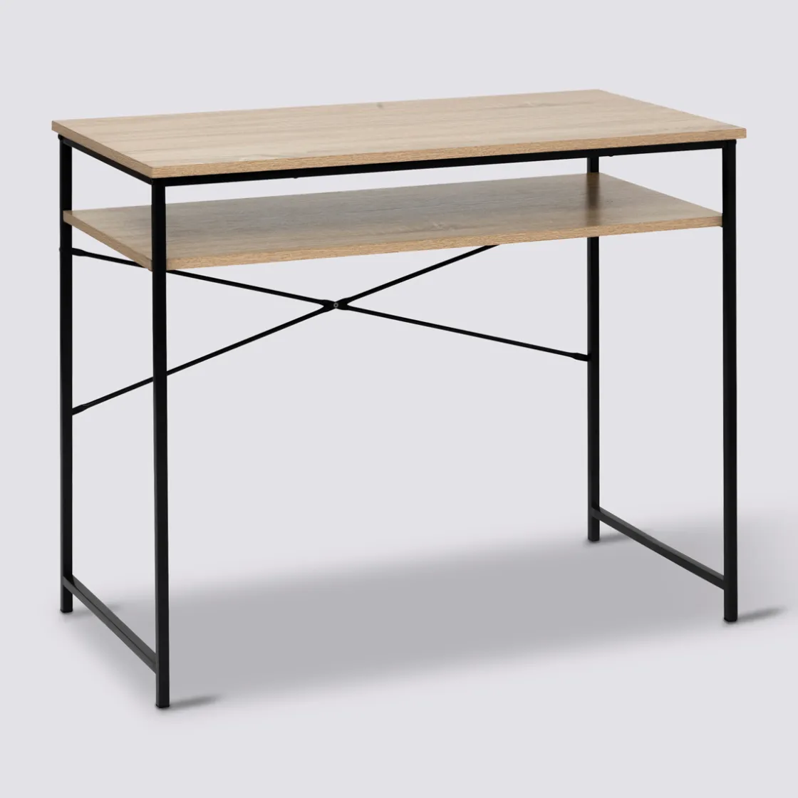 5five Bureau 75x90cm, Effet bois