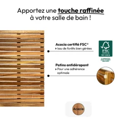 5five Caillebotis 53x36cm, Acacia