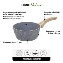 5five Casserole Aluminium forgé, 18 cm