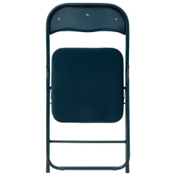 5five Chaise pliante en velours, Bleu