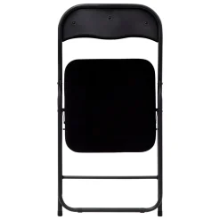 5five Chaise pliante en velours, Noir