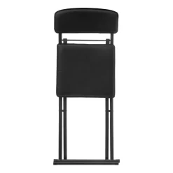 5five Chaise pliante simili cuir, Noir