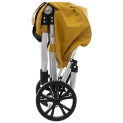 5five Chariot de course pliable 2 roues, Jaune moutarde