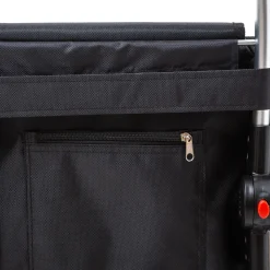 5five Chariot de course pliable 2 roues, Noir