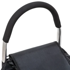 5five Chariot de course pliable 2 roues, Noir