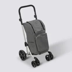 5five Chariot pliant 4 roues, Gris