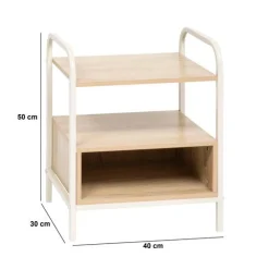 5five Chevet, 2 niveaux, Beige