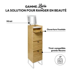 5five Chiffonier 3 tiroirs, bambou